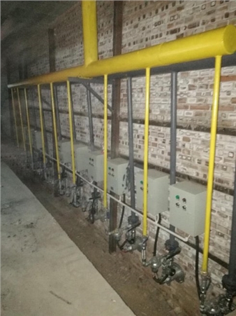 山西:焦爐煤氣古建磚瓦窯爐_焦爐煤氣燒嘴工程項目現場